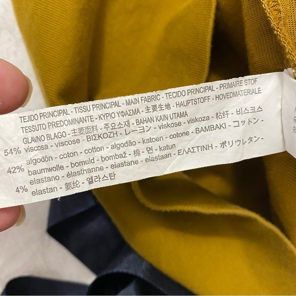ZARA TRAFALUC COLLECTION Mustard Mini dress size M - Picture 5 of 8